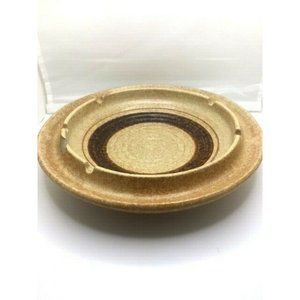 Vintage Pottery Craft 395 Large Ashtray Ceramic Dish Trinket Catch All Made USA